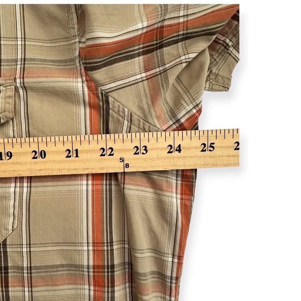 Urban Pipeline Button Down Tan Orange Plaid Excellent XL Mens - Picture 6 of 7